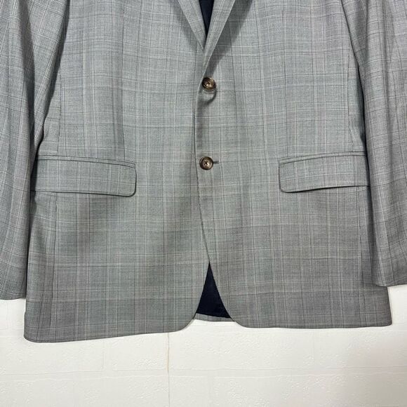 Brooks Brothers 1818 Milano Mens Blazer Size 43R/38 Plaid Wool Italy - Picture 2 of 16